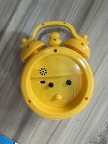 Round Alarm Clock And Clock Chicken Design - Yellow - View 5