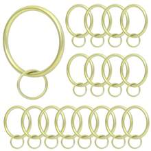 10Pcs/30Pcs/50Pcs 1.5-Inch Open-Hole Metal Curtain Rings, Hanging Rings And Hooks, For Curtain Rods, Shower Curtains, Living Room, Bathroom (Gold, Black, Silver)