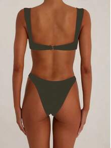 金属装饰夏季沙滩比基尼泳衣套装