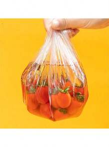 100/200/500/1pc Disposable Plastic Wrap For Keeping Leftover Foods Fresh With Elastic And Self Seal Closure,Suitable For Covering Bowls And Dishes, Home Use,Food Cover,Kitchen Accessories,Disposable Shower Cap,Christmas Supplies