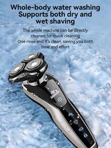 MIGUAN 1 Pc Electric Razor | Men's USB Rechargeable, Portable Shaver With Nose Hair Trimmer , Stainless Steel Blades For Smooth Shaving, Ergonomic Design, Fast Charging, Long-Lasting Battery, Easy To Clean - Multicolor - View 12