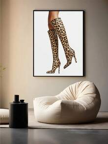 1 件猎豹印花房间装饰，豹纹印花墙面艺术美学，别致奢华的 Y2K 时尚海报，适用于家庭卧室公寓宿舍，无框