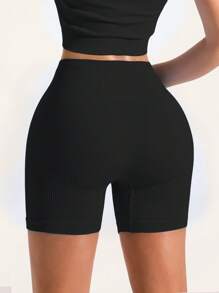 Set 4 buc. pantaloni scurți de yoga fără cusături pentru femei, talie înaltă, elasticitate ridicată, absorbție a transpirației, culoare solidă, versatili, potriviți pentru antrenament și purtare zilnică