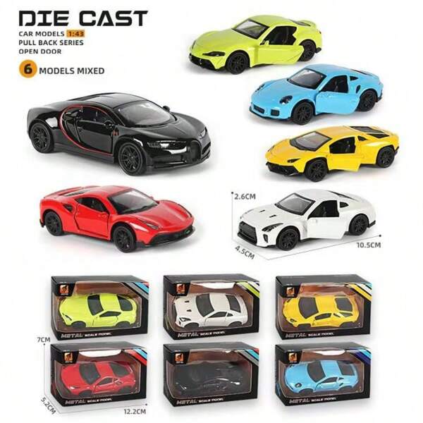 2025 Neues Modell - Legierungsmodell Rennwagen - Mini-Rennwagen Ornament - Öffnenbare Türen - Verschiedene Stile erhältlich - Urlaubsgeschenk - Geburtstagsgeschenk - Perfektes Geschenk - Geschenk (Modellauto ohne Batterie)