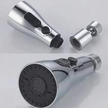 Multifunktionell köksblandarförlängare och stänksäker trycksprutaadapter för badrum (internationell universell engelsk beskrivning) Detta mångsidiga tillbehör fungerar både som en multifunktionell köksblandarförlängare och en stänksäker trycksprutaadapter för badrum.