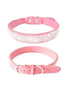 1 Stück funkelnder Wasserdiamantkragen für Haustiere, koreanisches Samt-Halsband, super feiner funkelnder Diamantsticker, verstellbarer Hundehalsband, Katzenprodukte, Hunde- und Katzenhalsbänder, geeignet für den Alltag, Gassi gehen mit Hunden und Katzen, das beste Geschenk für Hunde