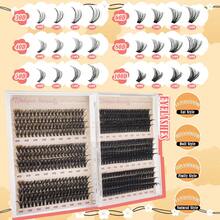 睫毛簇 30D+40D+50D+60D+80D+100D 睫毛簇 纤细单根睫毛 480 片 D 卷睫毛延长 10-16 毫米自然睫毛簇 DIY 簇睫毛延长 适合初学者 睫毛簇、睫毛簇、单根睫毛、睫毛、假睫毛 - 彩色 - 查看 6