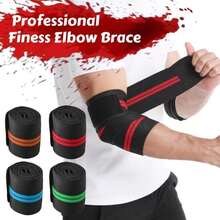 1PC 100cm Long Wrap Elbow Strap Bandage Weight Lifting Breathable Elbow Support Strap For Weightlifting Bench Press - Multicolor - View 3