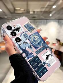 1个蓝色海洋杀手软壳手机壳，兼容 17/17 Air/17 Pro/17 Pro Max、荣耀、红米、三星Galaxy A04e/12/A13/A14/A34/A50/A52/A53/A54/S21/S22/S23/S24/S25/S25 Ultra、6A/7A/8A、12T/13T - 無色 - 查看 7