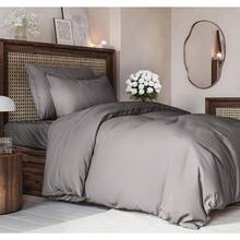 Cover Queen Size Set - Extra Soft Queen Size Duvet Cover 90 X 90 With 2 Pillow Shams - Hotel Luxury Easy Care And Fade Free W/ Zipper Closures & Ties - Breathable Bedding Set (Light Sage Green) - 09 - 木炭(無棉被) - 查看 1