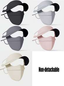 1 Stück Sonnenschutzmaske für das ganze Gesicht, UV-Schutzmaske, staubdichter Sonnenhut, Seidenmaske, breiter Kremphut, Gesichtsschutz, UV-Schutzschleier, für den Außenbereich, atmungsaktiv und multifunktional, geeignet für Outdoor-Radfahren, Frühling und Sommer, Camping, Partys, täglicher Schutz