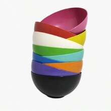 Kit 10 Units Plastic Bowls 370ml - 豐富多彩的 - 查看 3