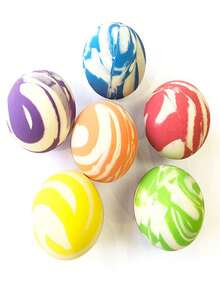 5/10/15/20 个亮色弹力球 - 耐用、适合青少年玩乐，适合派对、奖品和圣诞节、万圣节、节日派对的礼品袋 - 彩色 - 查看 6