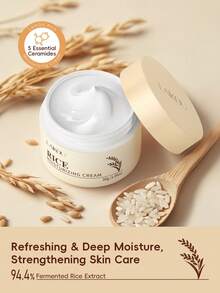 LAIKOU 来口三件套保湿大米护肤套装，包含保湿爽肤水、柔滑面霜和温和洁面乳，紧致肌肤，送给妈妈的绝佳礼物，面部护理SPA - Toner & Cream & Ceanser - 查看 3