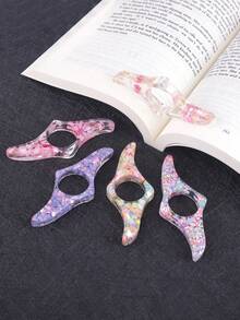 1pc Creative Drop Glue Book Holder,Portable Multi-Functional Book Page Extension Tool, Beautiful Thumb Bookmark For Reading Books Back To School