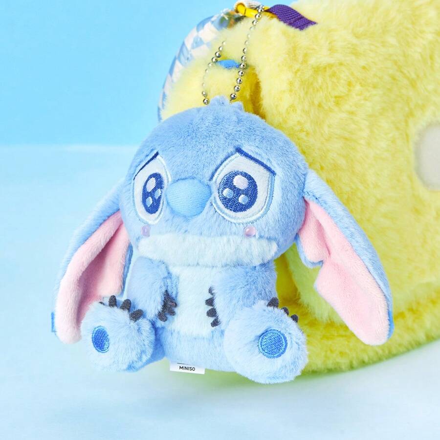 Miniso Stitch Kawaii Plush Doll Cartoon Anime Stuffed Toy Keychain Pendant Strap Toys Birthday Gift For Kids Boys Girl - Blue - View 1