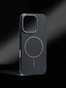 VRNOEI 时尚超薄圆形磁吸手机壳适用于 16 14 11 12 13 15 17 Pro Max Air 手机壳磁吸无线充电全覆盖配件 - 黑色 - 查看 8