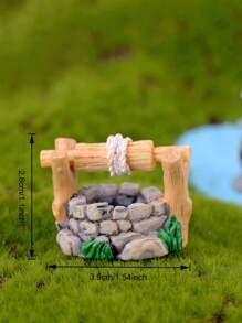 12pcs/Set Mini Fairy Garden Decorations Flowers & Plants Landscape Ornaments For Potting, Lawn, Bridge, Waterwell, DIY Garden Pond Decor, Miniature Statues
