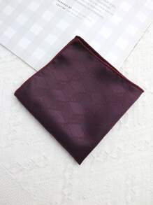 1pc Pocket Square Handkerchief, Suitable For Business, Party, Casual And Streetwear