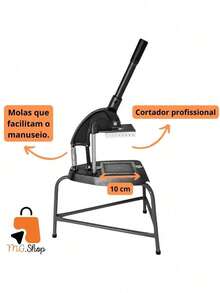 Picador Cabrita para Cortar Batatas Fritas - Picador Profissional de Legume - Preto - Visão 5