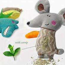 4/8/12Pieces Plush Catnip Toys, Anxiety Relief For Indoor Cats, Teeth Cleaning, Digestion Promotion, Interactive Play Soft Material, Infused With Catnip For Enhanced Attraction, With Kicking And Hitting Action, For Indoor Entertainment And Stimulation Of Cats - Multicolor - View 4