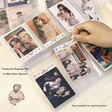 pokemon 120pcs Frosted Photo Album+55pcs Li Sa, Jennie Single Small Card Set Combination, Used For Tickets, Postcards, ID Cards, Credit Card Collection And Storage Of Transparent Clip | K-Pop Photo Collection, Blac Kpink Lomo Cards, Collectable Transaction Cards, Pop Music Group Fans' Gifts. It Is Suitable For Collecting Commemorative Popular Group Fans' Aid Cards, Birthday And Graduation Gifts For Students, And Box Decoration Cards For Gift Card Set