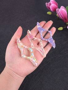 1pc Creative Drop Glue Book Holder,Portable Multi-Functional Book Page Extension Tool, Beautiful Thumb Bookmark For Reading Books Back To School