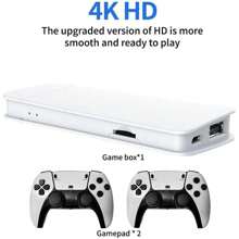 YIYI Handhedl Mini Retro Game Stick Game Console, 4K Output & Wireless Controller Plug And Play Video Game Console With 20000+ Games / 30000+ Games, Arcade Gaming Console(64G/128G)