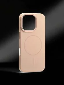 VRNOEI 超薄圆形磁吸手机壳，兼容16/14/11/12/13/15/17 Pro Max/Air，支持磁吸无线充电，全包式配件 - 淺棕色 - 查看 8