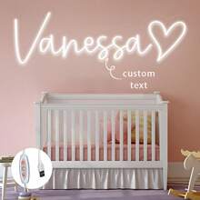 Insegna al neon personalizzata - luci a led per interni per decorazione camera da letto, decorazione stanza, decorazione parete, decorazione personalizzata per regali di compleanno per adolescenti, feste o uso commerciale - alimentata tramite USB, facile da installare