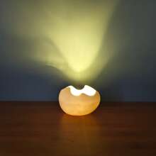 Creative Ceramic Eggshell Shaped Candle Cup, Unique Decor For High Aesthetic Eggshell Design Candle Cup, Suitable For Restaurant Candlelight Dinner, Birthday Party And Atmosphere Decoration