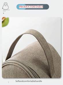 1 Stück neue dreieckige Reiseball Tasche, tragbare Lunch Tasche, Minimalistisch Mode Lunch Tasche, Büro Ess Tasche, große Kapazität Picknick Tasche, Studenten Lunch Tasche, kein Lebensmittelkontakt