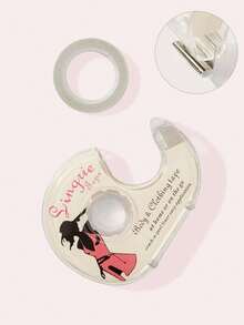 2 rollos de cinta adhesiva doble cara impermeable, de fijación fuerte todo el día, diseño transparente e invisible, adecuada para fijar el pecho y la ropa en el escote para evitar la exposición - Multicolor - Ver 8