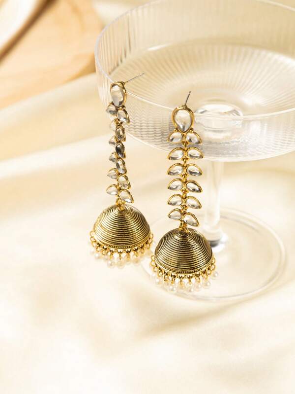 1 Pair Boho Vintage Exotic Round Stud Earrings For Women