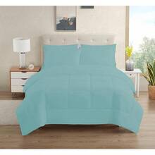 JIANGTAO-Dorm Room Essentials College Bedding Comforter Set 5 Piece Twin XL Size Bed In A Bag For College Students Boys And Girls, Twin XL, Navy Blue - 藍色 - 查看 1