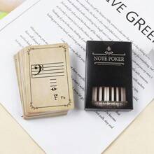 بطاقات إيقاع الموسيقى - بطاقات ورقة الملاحظات، بطاقات الإيقاع، بطاقات الملاحظات الموسيقية، أداة تعليمية مفيدة لنظرية الموسيقى، ضرورية للمبتدئين والمعلمين - بوكر الإيقاع النسخة الإنجليزية - مشاهدة 7