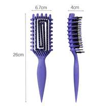 Curly Hair Brush Candybrush Curl Defining Brush Detangling Shaping And Defining Curls Women, Men, Wet & Dry Hair (Purple) - Matte Pink - 查看 5