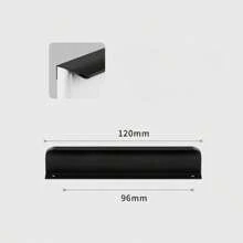 1 Pc Aluminium Alloy Hidden Furniture Door Handles Side Mount No Drilling Installation Wardrobe Cupboard Pulls Cabinet Drawer Knobs Furniture Hardware