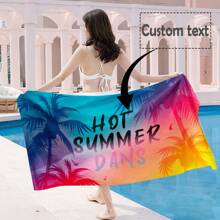 One Pack, Highly Absorbent, Lightweight, Perfect For Sports, Comes With A Large Microfiber Bath Towel, Classic And Timeless Custom Life Photos, Text Or Logo, Is The Perfect Choice For Beach Vacations, And Also An Ideal Travel Gift!