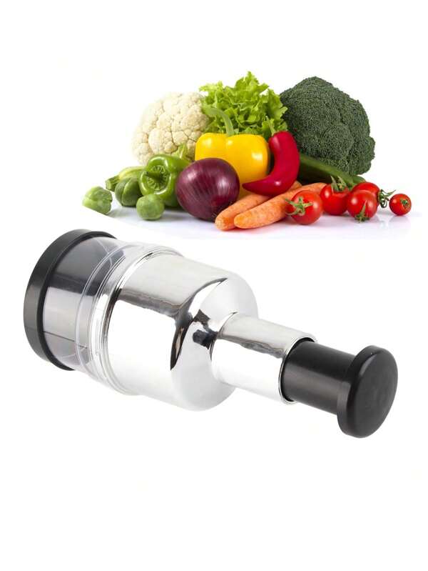 1 pieza Picador de cebolla, Picador manual de verduras, Prensador de cebolla, Picador manual de alimentos de acero inoxidable para cocina