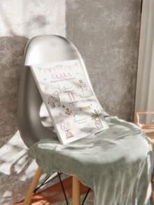 1 pieza Impresión en lienzo con texto y foto personalizado, regalo personalizado con nombre personalizado, texto personalizado, regalo para recién nacido, regalo para bebé niña, regalo para bebé niño, regalo para nuevos padres, recuerdo, impresiones en lienzo con tu nombre en arte mural personalizado para dormitorio, sala de estar, boda, bebé, mascota, familia, amor, pareja, amigo, imagen, foto, arte de pared enmarcado, regalo de Navidad, mejor amigo, regalo familiar, regalo de cumpleaños, regalo para familia/amigo, de vuelta a la escuela - Estilo 1 - Ver 5