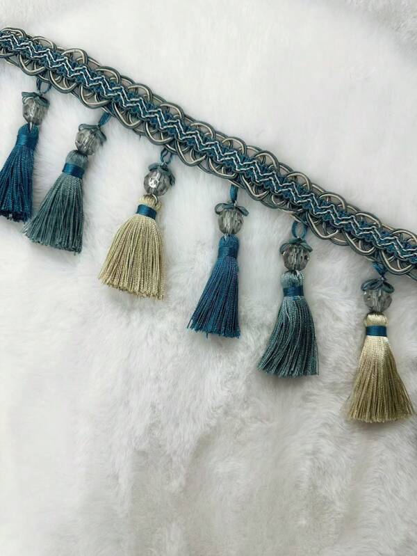 1M Tassel Trim, For Home Decor Accessories, DIY Textile Crafts, Clothing & Bag Decoration, Festival Decoration