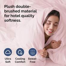 Cover Queen Size Set - Extra Soft Queen Size Duvet Cover 90 X 90 With 2 Pillow Shams - Hotel Luxury Easy Care And Fade Free W/ Zipper Closures & Ties - Breathable Bedding Set (Light Sage Green) - 33 - 薰衣草粉紅(無被子) - 查看 3