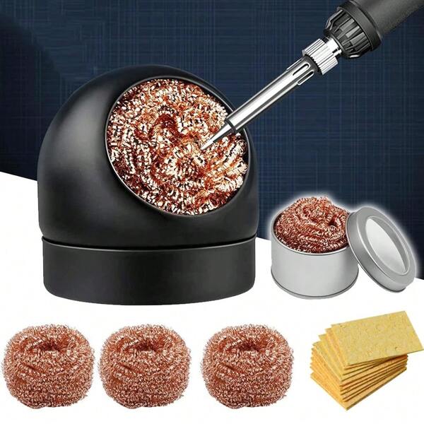 1 Stück Lötkolben Reinigungsball, Lötfilter Reinigungsdüse, Kupferdraht Reinigungsball, Metallschlacke Box Reinigungsball