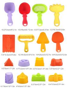Beach Toy Set, Including Bucket, Shovel, Rake And Sand Molds, Suitable For Children's Summer Play, Random Accessory Colors, Baby Beach Toys, Children's Beach Essentials, Children's Outdoor Toys - Multicolor - View 4