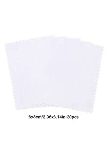 20 片装银质擦拭布，专业珠宝和金银器清洁布，无研磨性，无需动力，非常适合维护和抛光 - 彩色 - 查看 9