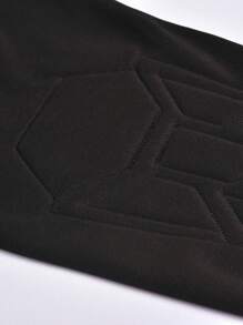 2pcs/Set Goalkeeper Jersey With Foam Elbow Pads, Chest Anti-Slip Rubber Strips, Long Sleeve Breathable Quick-Dry Striped T-Shirt + Goalkeeper Shorts With Elastic Waist, Suitable For Training And Matches