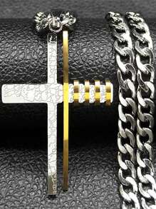 Christ Jesus Pendant Necklaces For Men Women Stainless Steel Religious Christian Heavy Man Necklace Jewelry