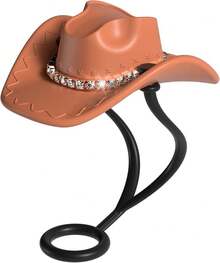 Silicone Cowboy Hat Straw Toppers, 6 Pcs, Detachable Decoration, Compatible With Stanley Cup 30oz/40oz & Other 10mm Straw Tumblers