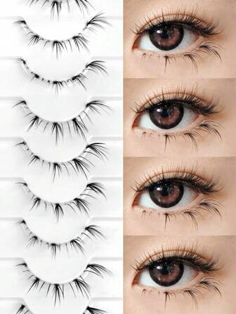 10 Pair Bottom Eye Extensions|Lower False Bottom Top/Bottom Manga J Curl|Asian Mink Wispy Individual Single Bottom Extension|Small Fake Strip Korean Clusters Manhwa Mini Lower Eye Tattoo False Lashes Strip Lashes,Lashes,Eyelashes,Fake Lashes